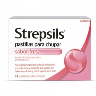 STREPSILS FRESA 24 PAS