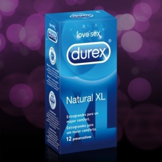 DUREX NATURAL XL 12 PRESERVATIVOS